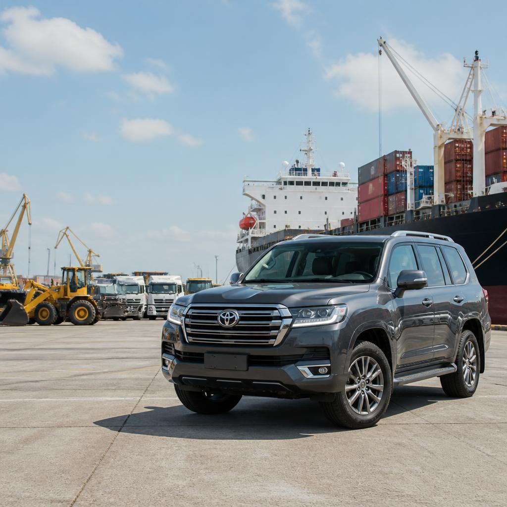 Vehicle sourced from a US or China auction, ready for export