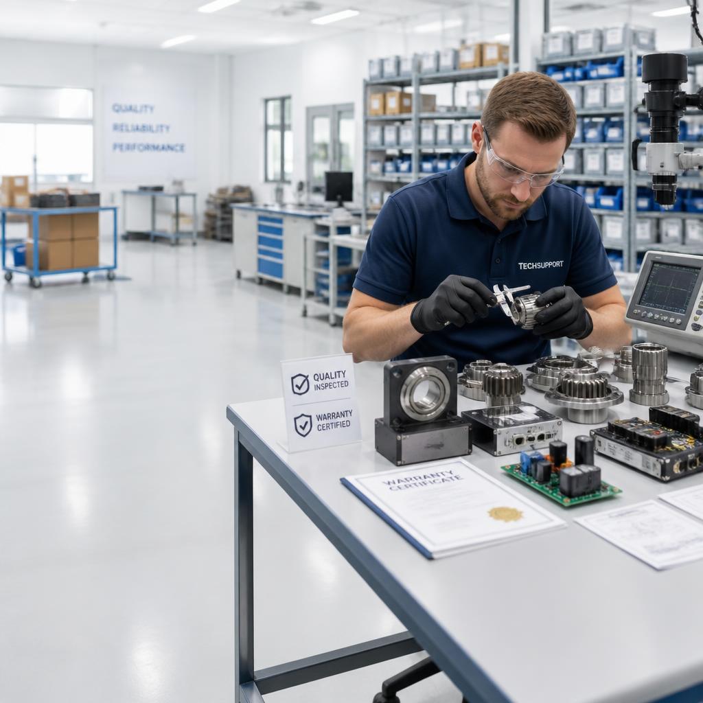 Quality inspection of parts before shipment